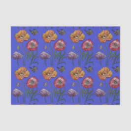 Hübsche Mohnblume Blume Blumenmuster Wasserfarbe Seidenpapier