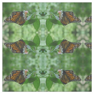 Hübsche Monarchfliegenmaterie Stoff