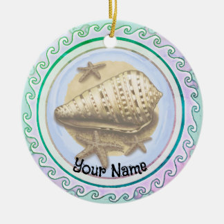 Hübsche Muschel Keramik Ornament