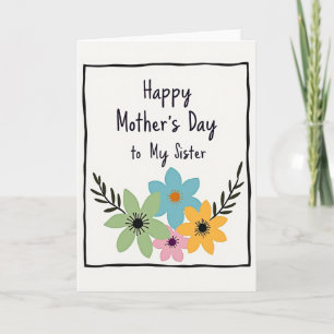 Hübsche Mutter Illustrationsstil Karte