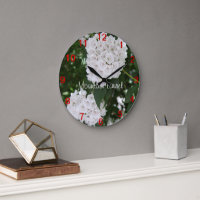 Hübsche Nah-up Berg Laurel Blume Wall Clock