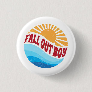 Hübsche Namensblumen fallen stolz klassische Stile Button