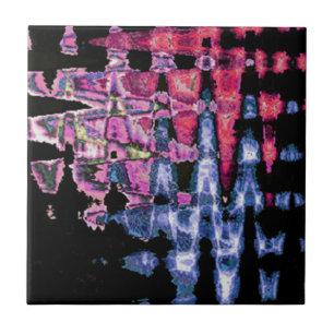 Hübsche Niedliche Lila Asche Grau- und Schwarzwass Fliese