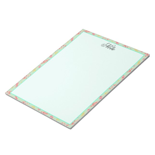 Hübsche Notizen mit Teals Notizblock (angewinkelt)