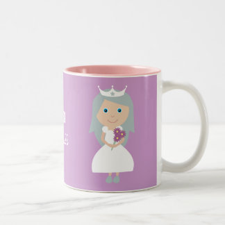 Hübsche nüchterne Prinzessin-Tasse Zweifarbige Tasse
