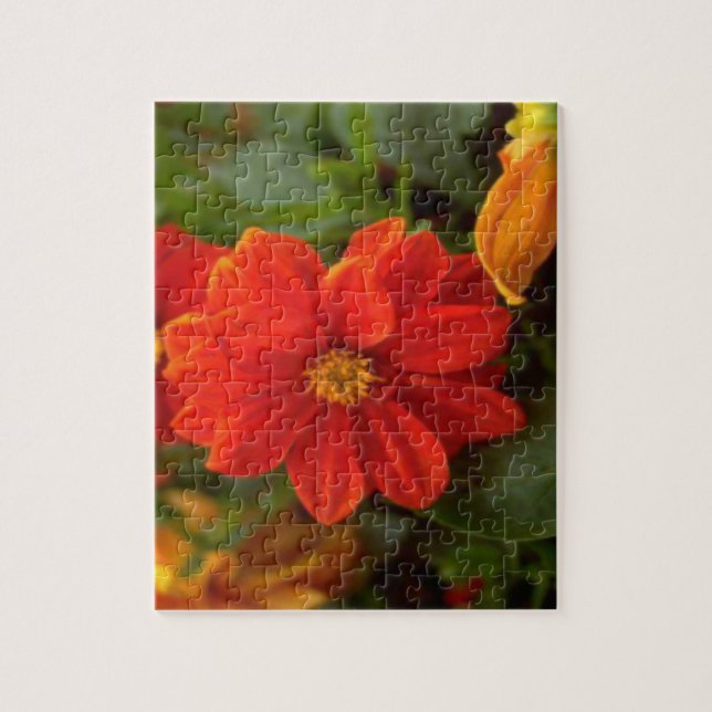 Hübsche Orange-Blume Puzzle (Vertikal)