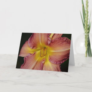 Hübsche Orange Red Lilie Blume Note Card Karte