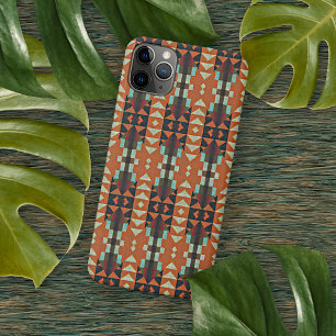 Hübsche Orange-Rot-Türkis-Grün-Blau-Mosaikkunst iPhone 16 Pro Max Hülle