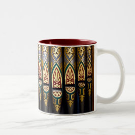 Hübsche Orgelpfeife-Tasse Zweifarbige Tasse