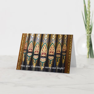 Hübsche Orgelpfeifen Weihnachtskarte Feiertagskarte