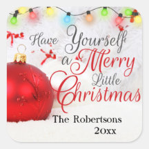 Hübsche Ornamente Merry Little Christmas Custom