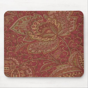 Hübsche Paisley-Wein-Goldolive schattiert Mousepad