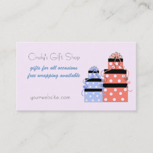Hübsche Pakete Geschenkboutique Visitenkarte