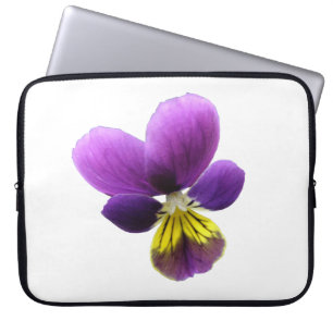 Hübsche Pansy-Laptop-Tasche Laptopschutzhülle