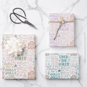 Hübsche Pasta Weihnachten Weihnachten Weihnachten Geschenkpapier Set