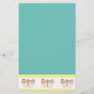 Hübsche Pastel Butterfly Stationery-Erin Brie Art Briefpapier
