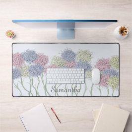 Hübsche Pastel-farbige Blume Schreibtischunterlage