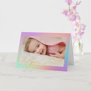 Hübsche Pastel Gradient Happy Oaster Foto Gold