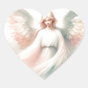 Hübsche Pastel Guardian Angel Aufkleber