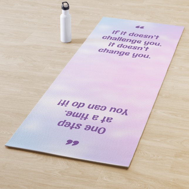 Hübsche Pastel Inspiration Zitat Yoga Mat Yogamatte (Beispiel)