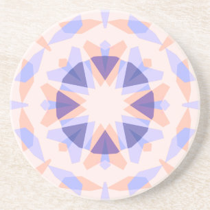 Hübsche Pastel Lila Peach Star Eclectic Kitsch Getränkeuntersetzer