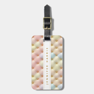 Hübsche Pastel-Quilt-Gepäckmarken Gepäckanhänger