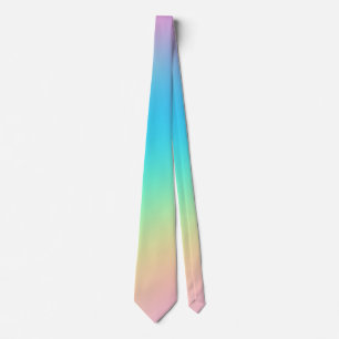 Hübsche Pastel Rainbow Gradient Wedding Krawatte
