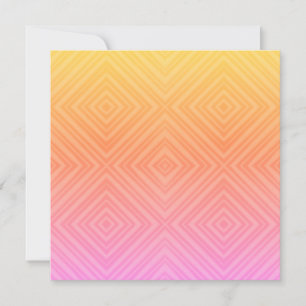 Hübsche Pastell-Hypnose-Diamant Moderne Pop-Art Mitteilungskarte