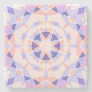 Hübsche Pastell Lila Peach Star Girls Decorative Steinuntersetzer