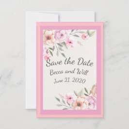 Hübsche Pastell-Petalen Save The Date
