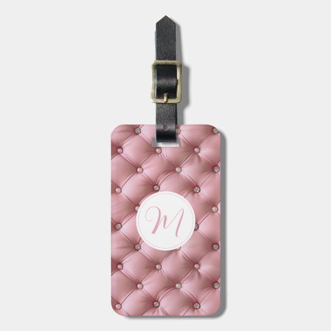Hübsche Pastell-Quilt-Gepäckanhänger Gepäckanhänger (Vorderseite vertikal)