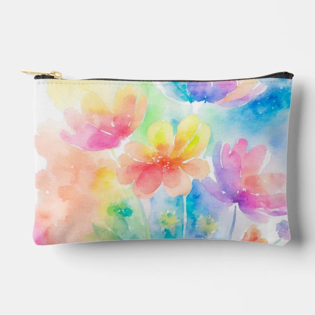 Hübsche Pastell-Regenbogen-Färbung Zubehörtasche (Vorderseite)