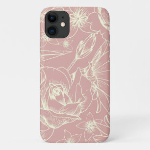 Hübsche Pastell-Rosa-Blume Case-Mate iPhone Hülle