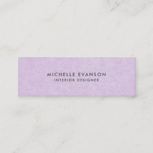 Hübsche Pastell Violet Lila Minimalistisch Mini Visitenkarte