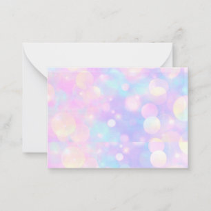 Hübsche Pastellavender-Leere-Notecards Mitteilungskarte