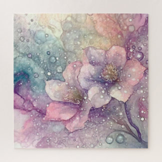 Hübsche Pastellblumen Puzzle