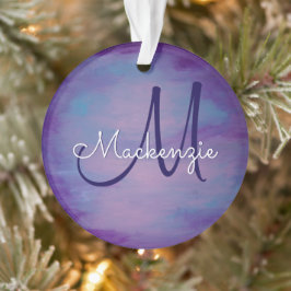 Hübsche Pastelle | Niedlich Pink Cloud Lila Blue S Ornament