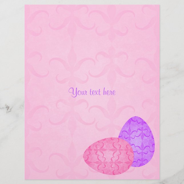 Hübsche Pastelleier Flyer (Vorne)