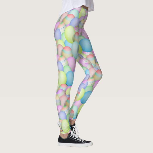 Hübsche Pastelleier Leggings (Rechts)