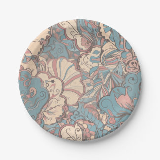 Hübsche Pastellfarben Pappteller