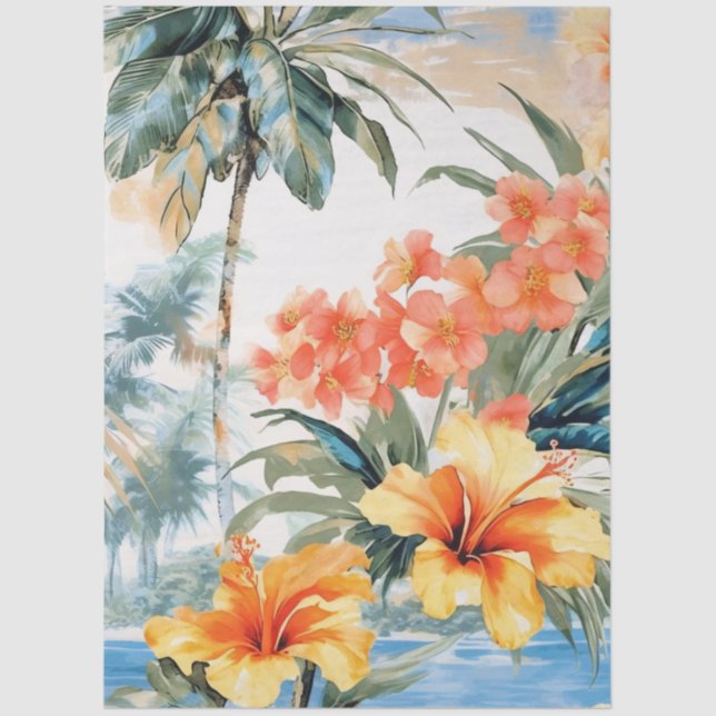 Hübsche Pastellfarben Seidenpapier (Vorderseite)