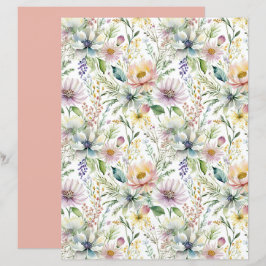 Hübsche pastellfarbene Blumenmuster