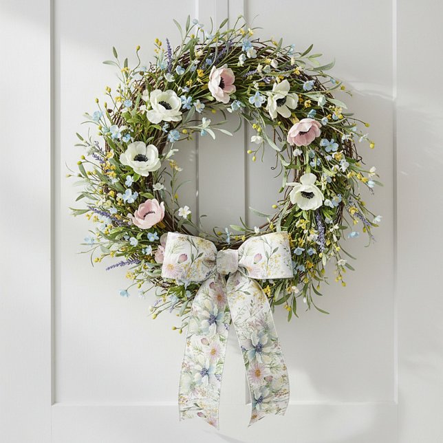 Hübsche pastellfarbene Blumenmuster Satinband (Von Creator hochgeladen)