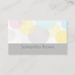 hübsche Pastellmuster abstrakter moderner Brauch Visitenkarte