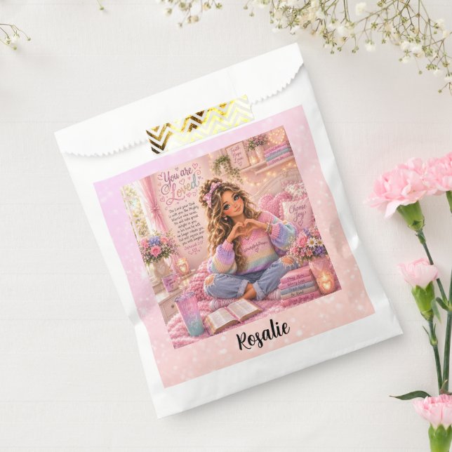 Hübsche Pastellrosa Regenbogen-Christen-Mädchen-Bi Geschenktütchen (Versiegelt)