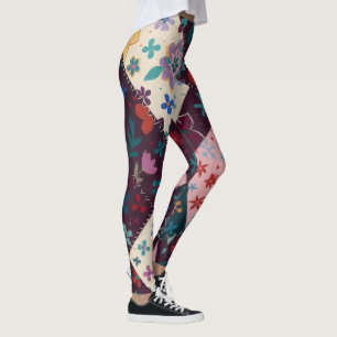 Hübsche Patchwork-Leggings Leggings