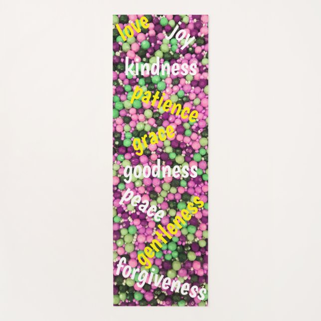 Hübsche Perlen und Virtue Yoga Mat Yogamatte (Vorderseite)