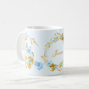Hübsche Personalisierte Blauer Winter Kaffeetasse