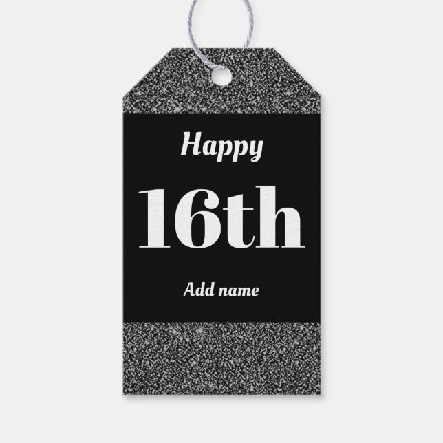 hübsche personalisierte Geburtstagsgeschenk-Tags 1 Geschenkanhänger (Vorderseite)