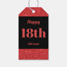 hübsche personalisierte Geburtstagsgeschenke 18. Geschenkanhänger
